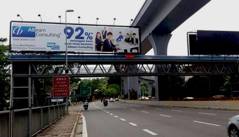 Displaying ABeam corporate ad “92% of our clients would use us again” in Malaysia