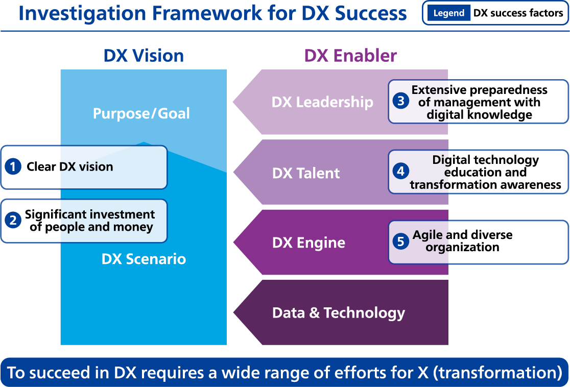 Investigation Framework for DX Success