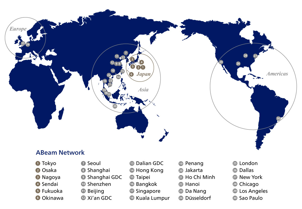 ABeam Consulting Office Locations Map