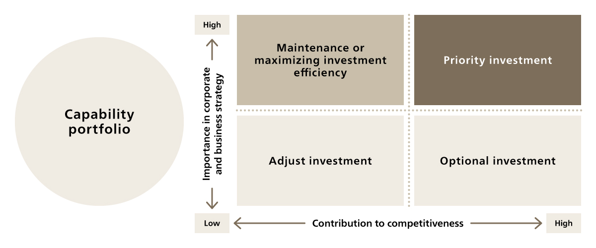 Figure 4. Prioritizing Investment Using a Capability Portfolio
