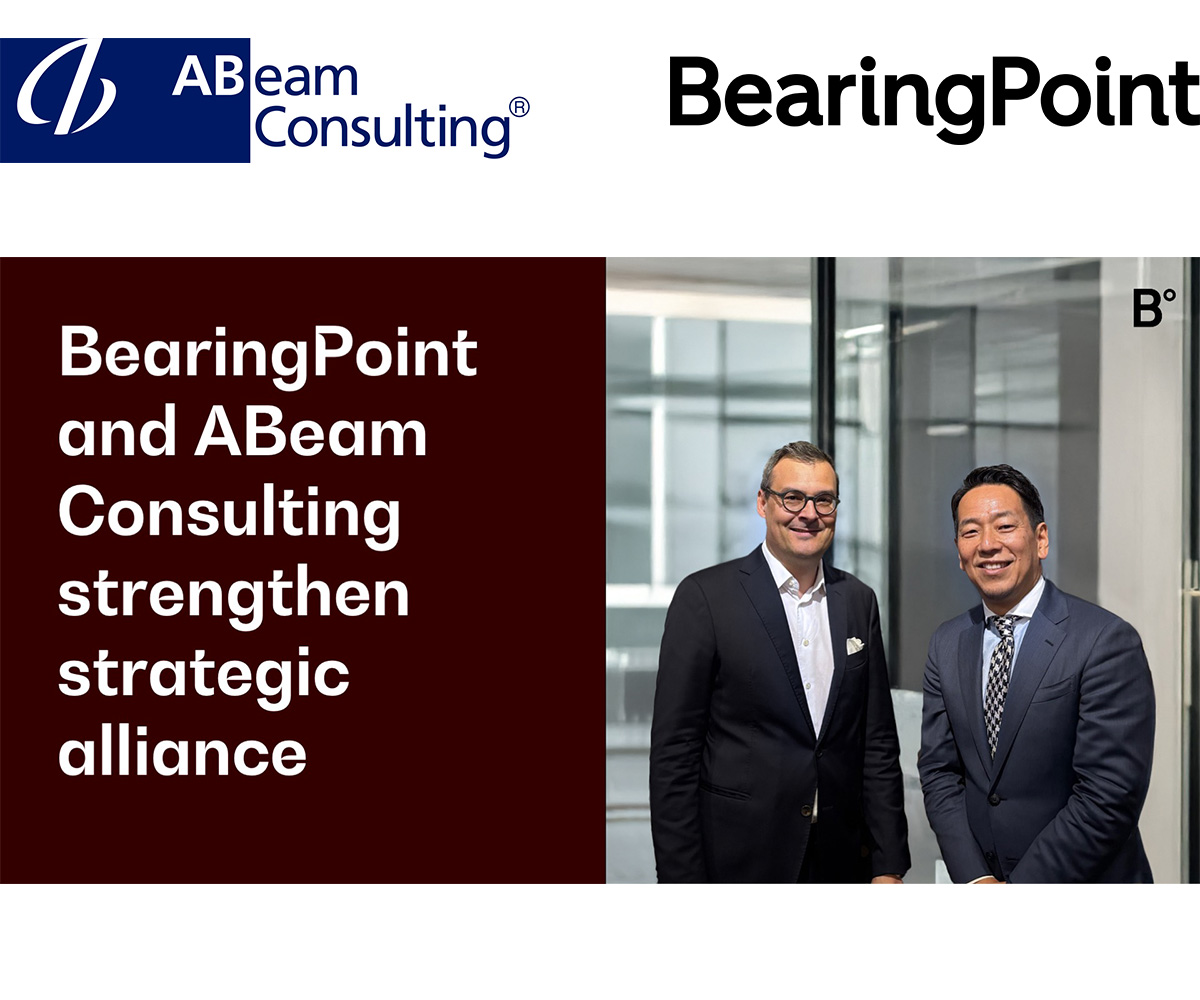 Logos of ABeam Consulting Ltd. and BearingPoint
