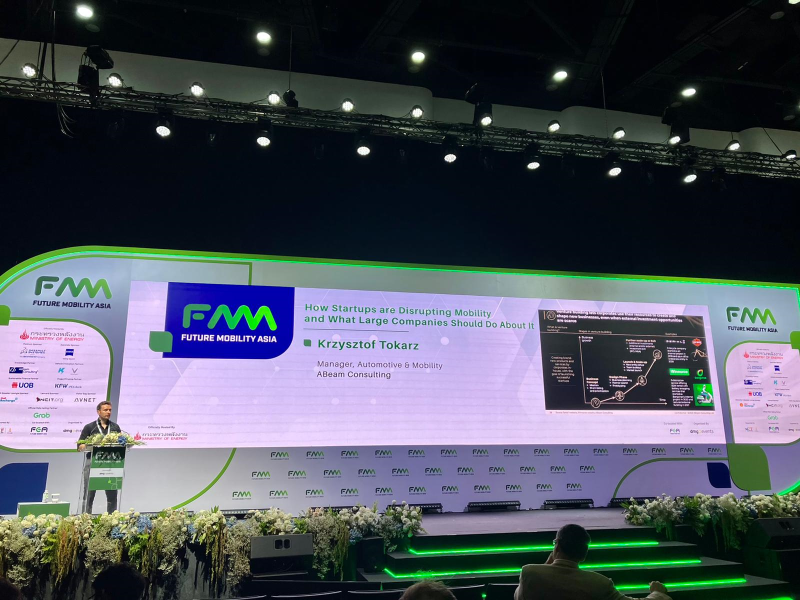 Krzysztof Tokarz, Manager, Automotive and Mobility, ABeam Consulting (Thailand) Ltd., shared his insights on this matter at the international ministerial mobility forum Future Mobility Asia 2023 (FMA 2023)