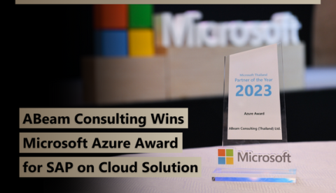 “ABeam Consulting”  Wins the Microsoft Thailand Partner of the Year Awards 2023 on Azure Award for outstanding “SAP RISE on Microsoft Cloud” Solution